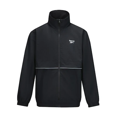 Reebok Black Logo Print Unisex Long Sleeve Jacket – Classic, Stylish & Versatile 24FRM117UGH0