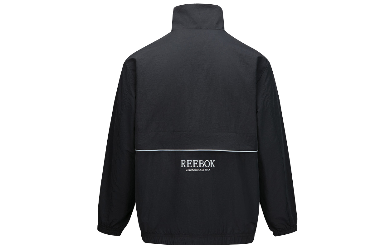 Lookbook Reebok 黑色Logo印花男女長袖外套 – 經典時尚多功能 24FRM117UGH0
