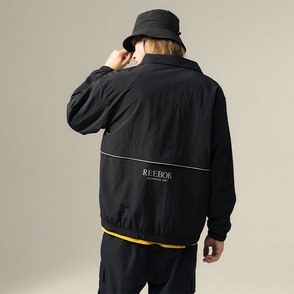 Cheap Reebok 黑色Logo印花男女長袖外套 – 經典時尚多功能 24FRM117UGH0