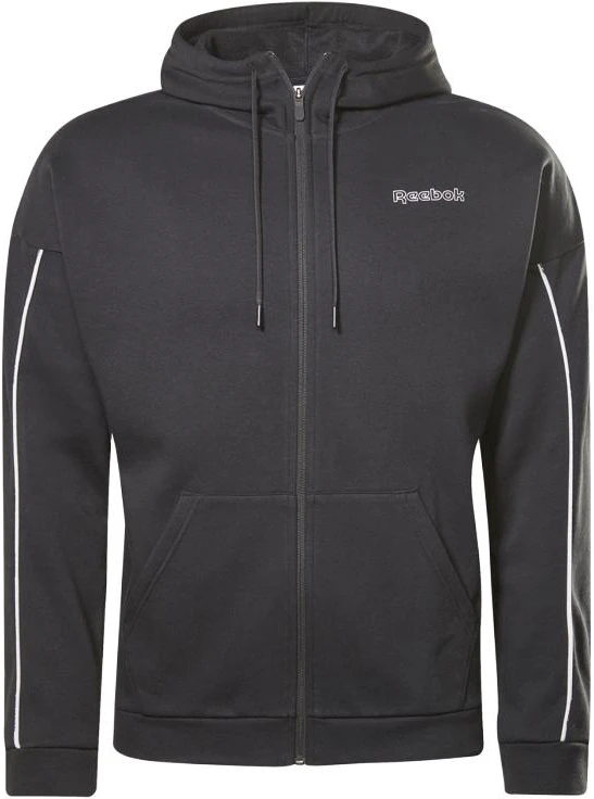 reebok-black-solid-color-sports-zip-hoodie-jacket-gs-9301