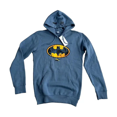 Reebok Blue Graphic Print Slim-Fit Hoodie Long Sleeve Pullover IB5817