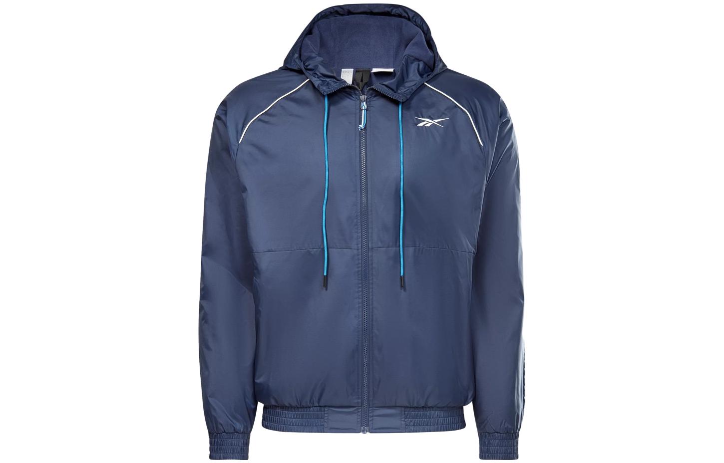 Reebok Blue Logo Print Zip-Up Hoodie Jacket 100055874