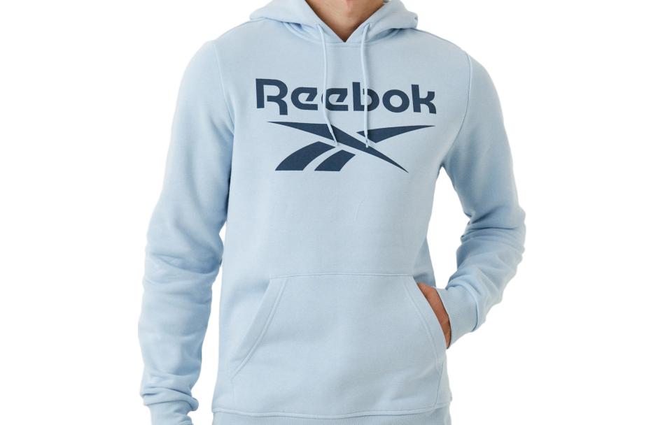 Reebok Blue Loose-Fit Hoodie with Letter Print 100071040