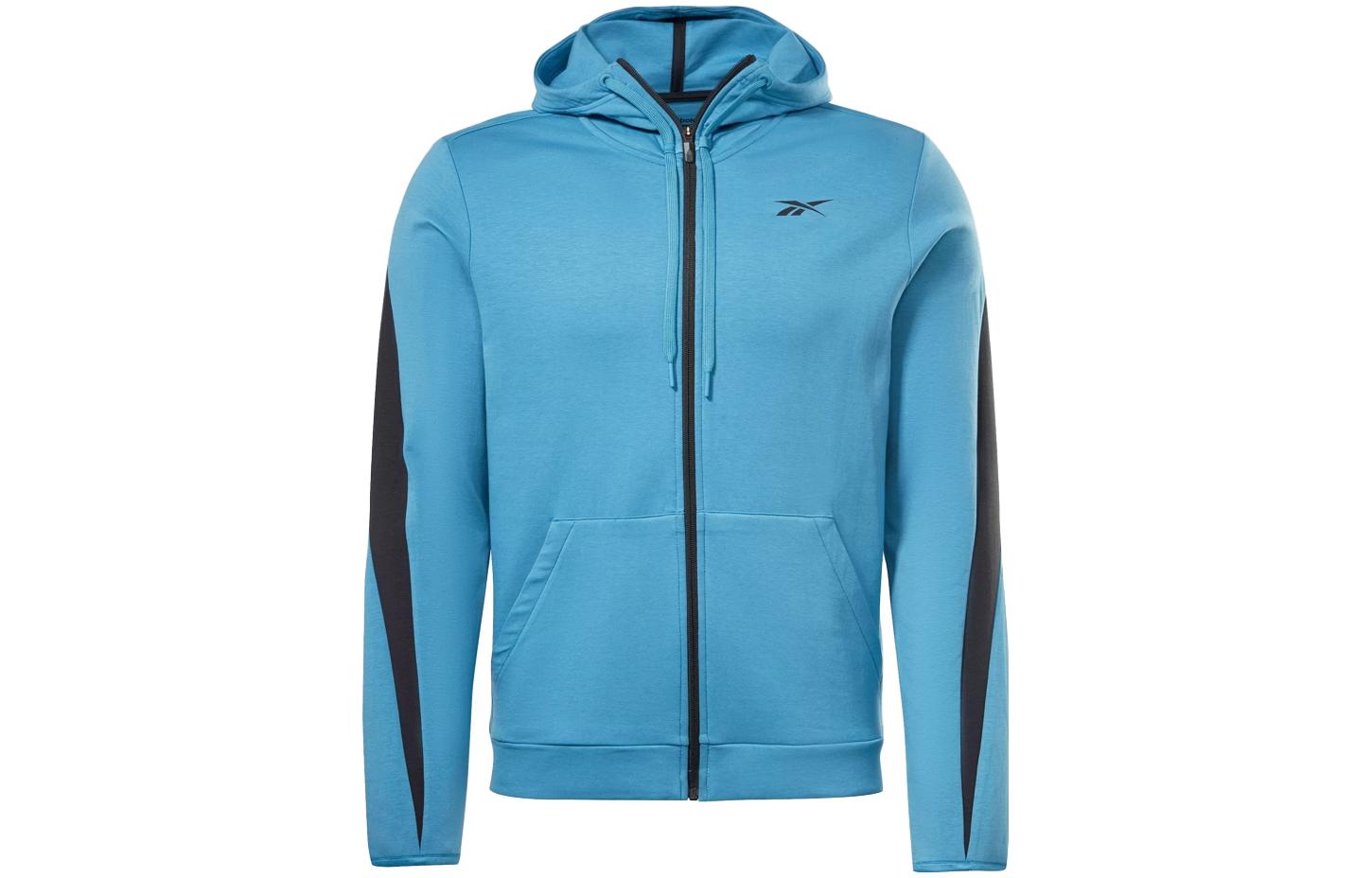 Reebok Blue Zip-Up Hooded Jacket Long Sleeve 100049186
