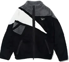 Reebok BLWH Black Stand Collar Warm Comfortable Jacket RE1759EU37871 Reebok BLWH Black Stand Collar Warm Comfortable Jacket RE1759EU37871