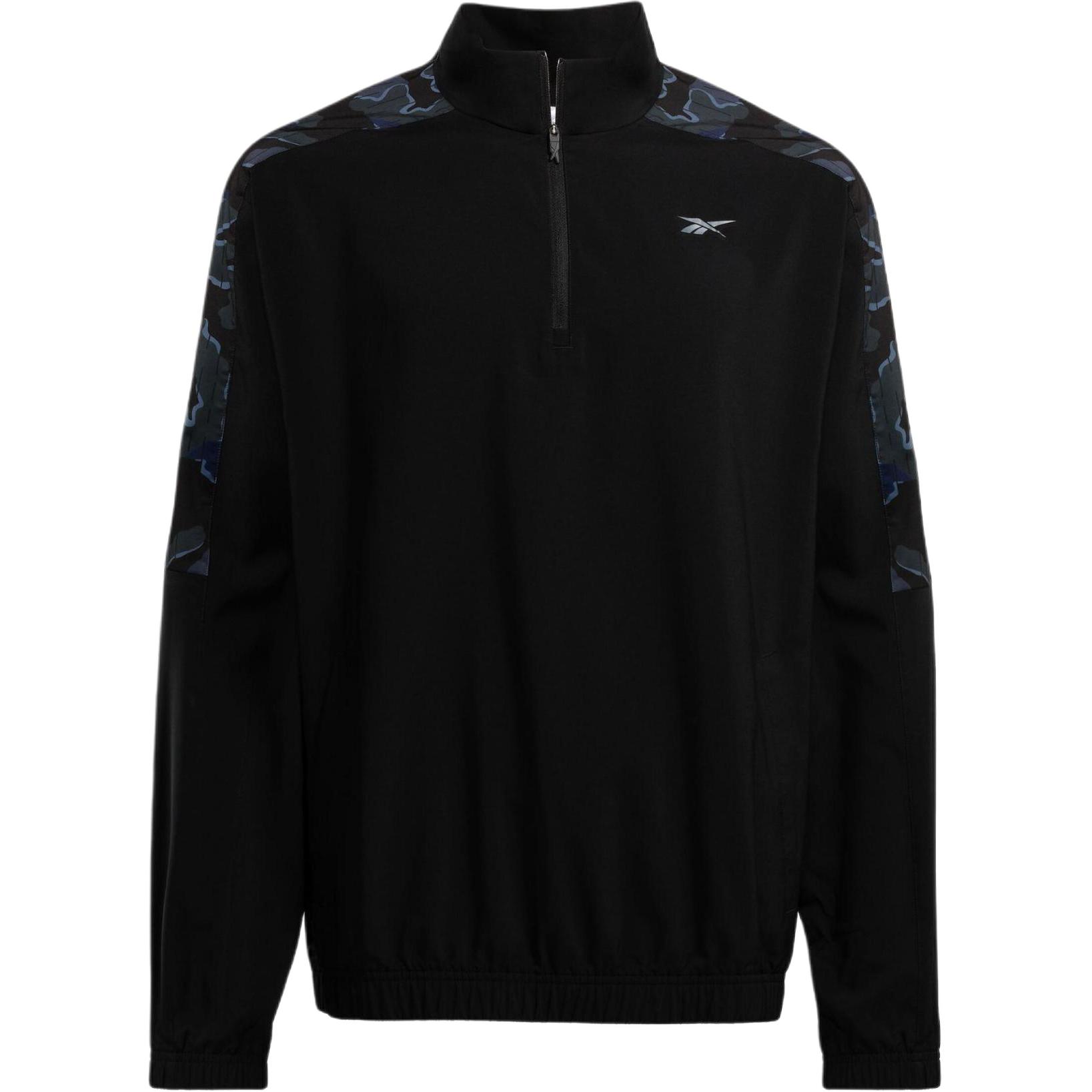 Reebok Camo High-Neck Pullover Sweatshirt Black 100076395