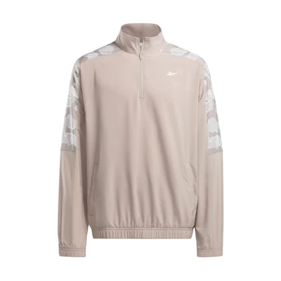 Reebok Camouflage High Neck Pullover Sweatshirt Grey Brown 100076393