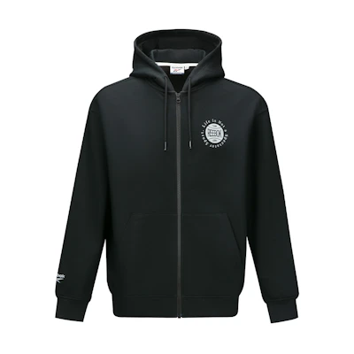 Reebok Casual Knit Hoodie Jacket Unisex Black 24FRM115UGH0