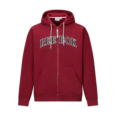 Reebok Casual Knit Jacket Unisex Deep Red - Warm and Versatile Outerwear 24FRC109UGR2
