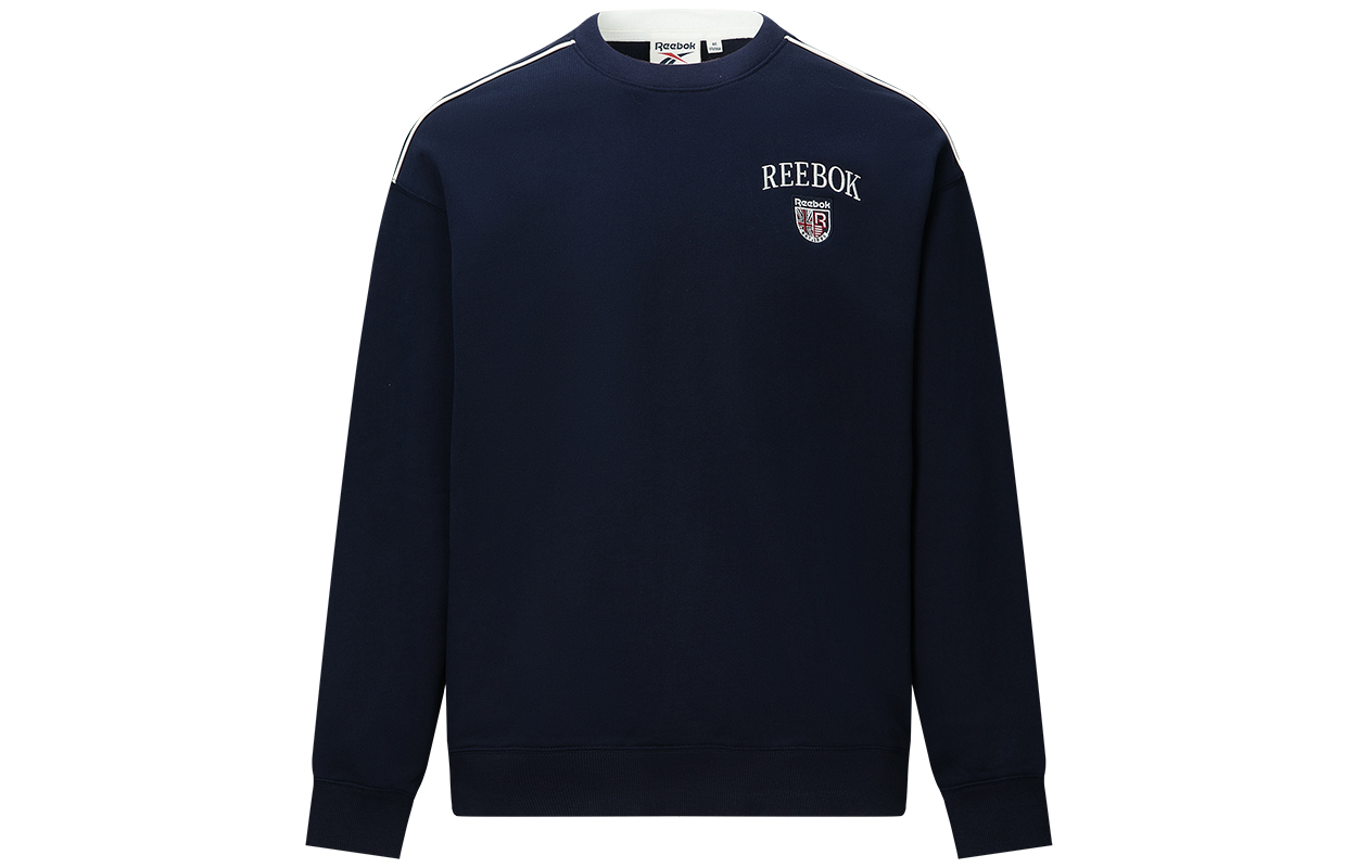 Reebok Casual Relaxed Fit Navy Blue Sweatshirt Unisex Long Sleeve 24FRC303UGN2