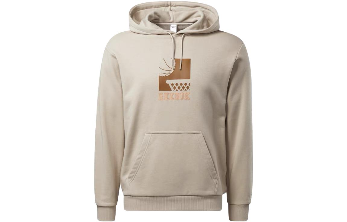 Reebok Casual Unisex Hoodie Pullover Sweatshirt Khaki Color HC0032