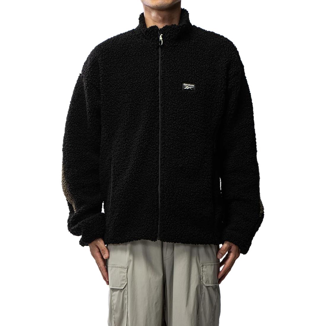 Reebok CL Adventure BV Fleece Jacket Black - Unisex Soft and Colorblock Design RE1759EU33869