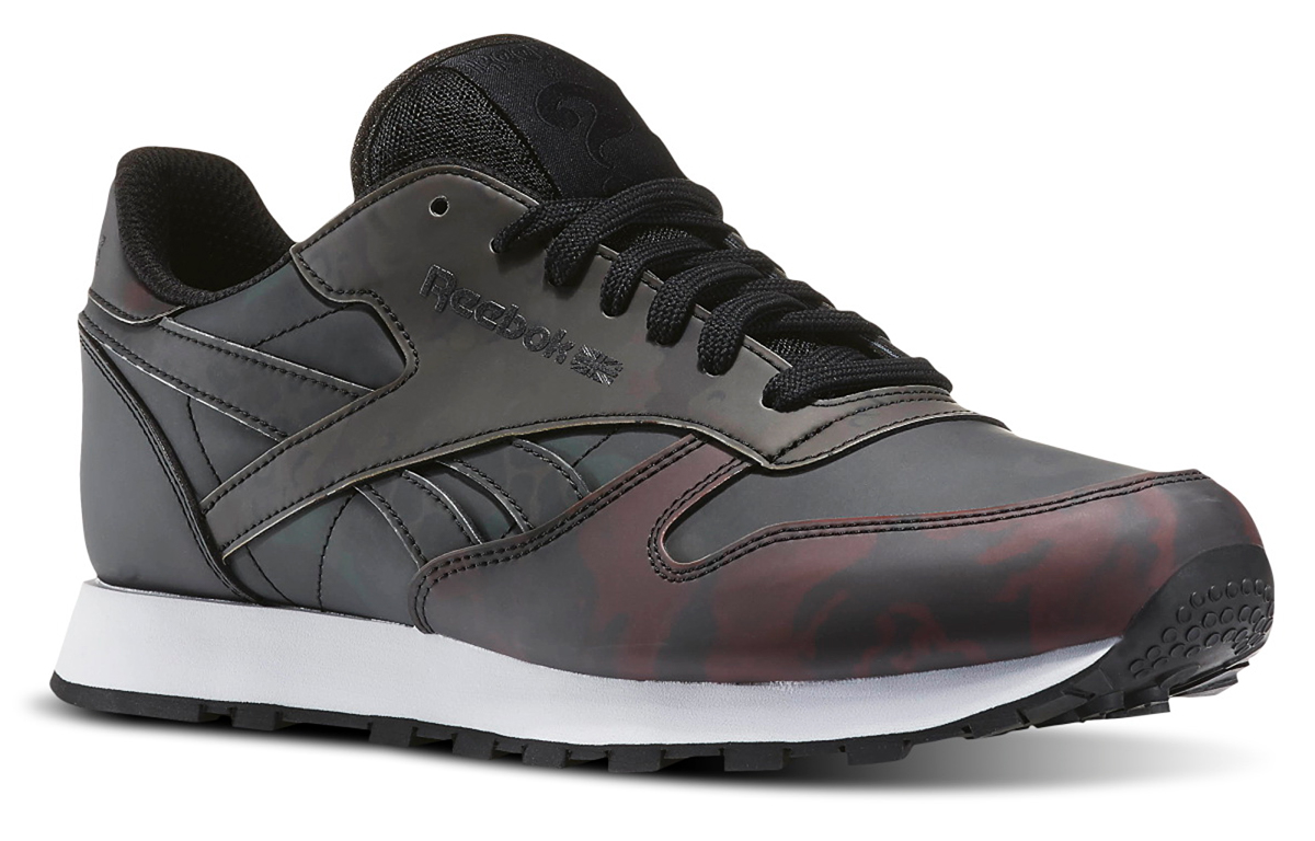 Lookbook Reebok CL Leather 'Negro Rojo' BD4885