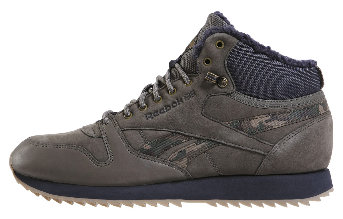 Reebok Cl Lthr Mid Ripple Mu 'Grey Green' DV5110