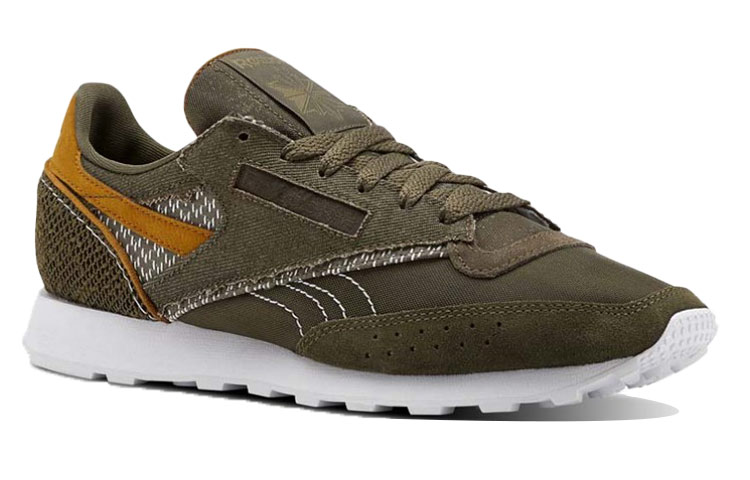 Shop Reebok Classic 83 男士藍色 輕便舒適 低筒運動跑步鞋 墨綠