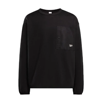 Reebok Classic Adventure Black Unisex Loose Fit Sweatshirt 20137679