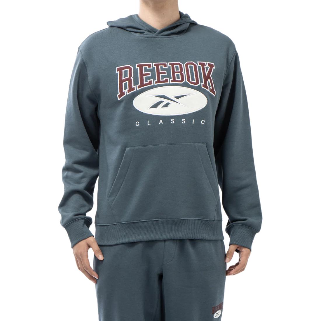 Reebok Classic AE Hoodie Letter Logo Embroidered Pullover Unisex Basketball Style 100036874