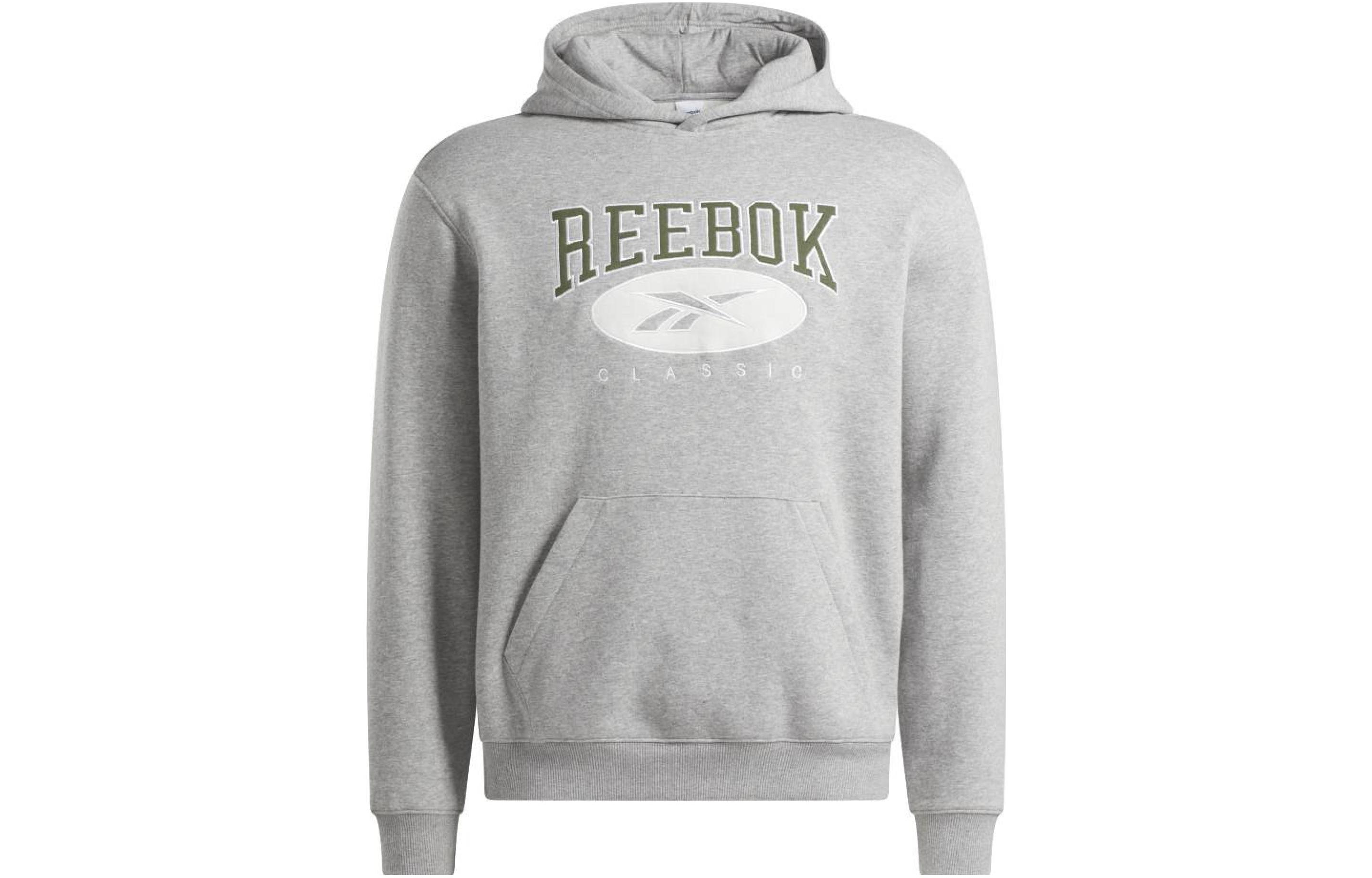 Reebok Classic AE Hoodie Logo Embroidered Unisex Pullover - Grey 100036876