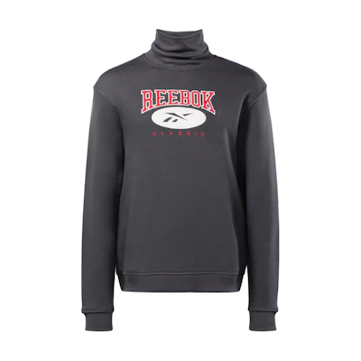 Reebok Classic Archive Essentials Funnel Neck Sweatshirt Unisex - Charcoal Grey 20139130