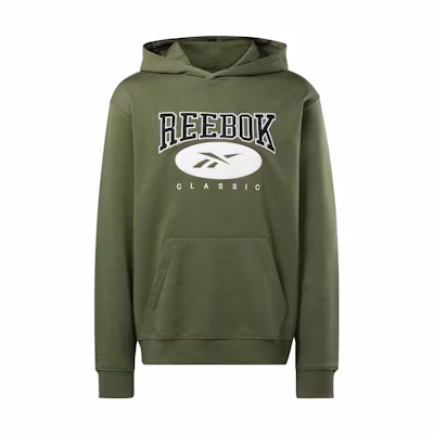 Reebok Classic Archive Essentials Hoodie College Green Unisex Pullover 100034582