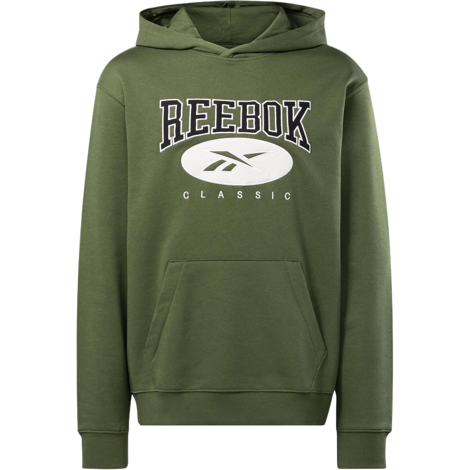 Reebok Classic Archive Essentials Khaki Green Hoodie Unisex Casual Retro Style 20140115