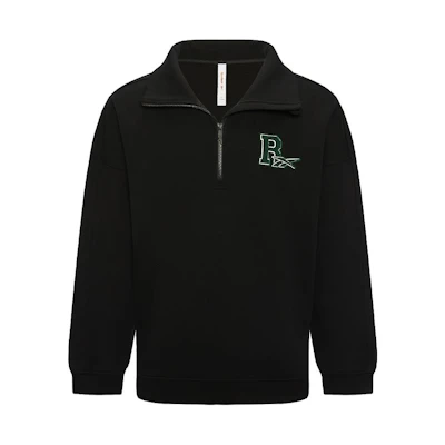 Reebok Classic Black Half-Zip Fleece Pullover Sweatshirt Unisex 23FRC355UGH0
