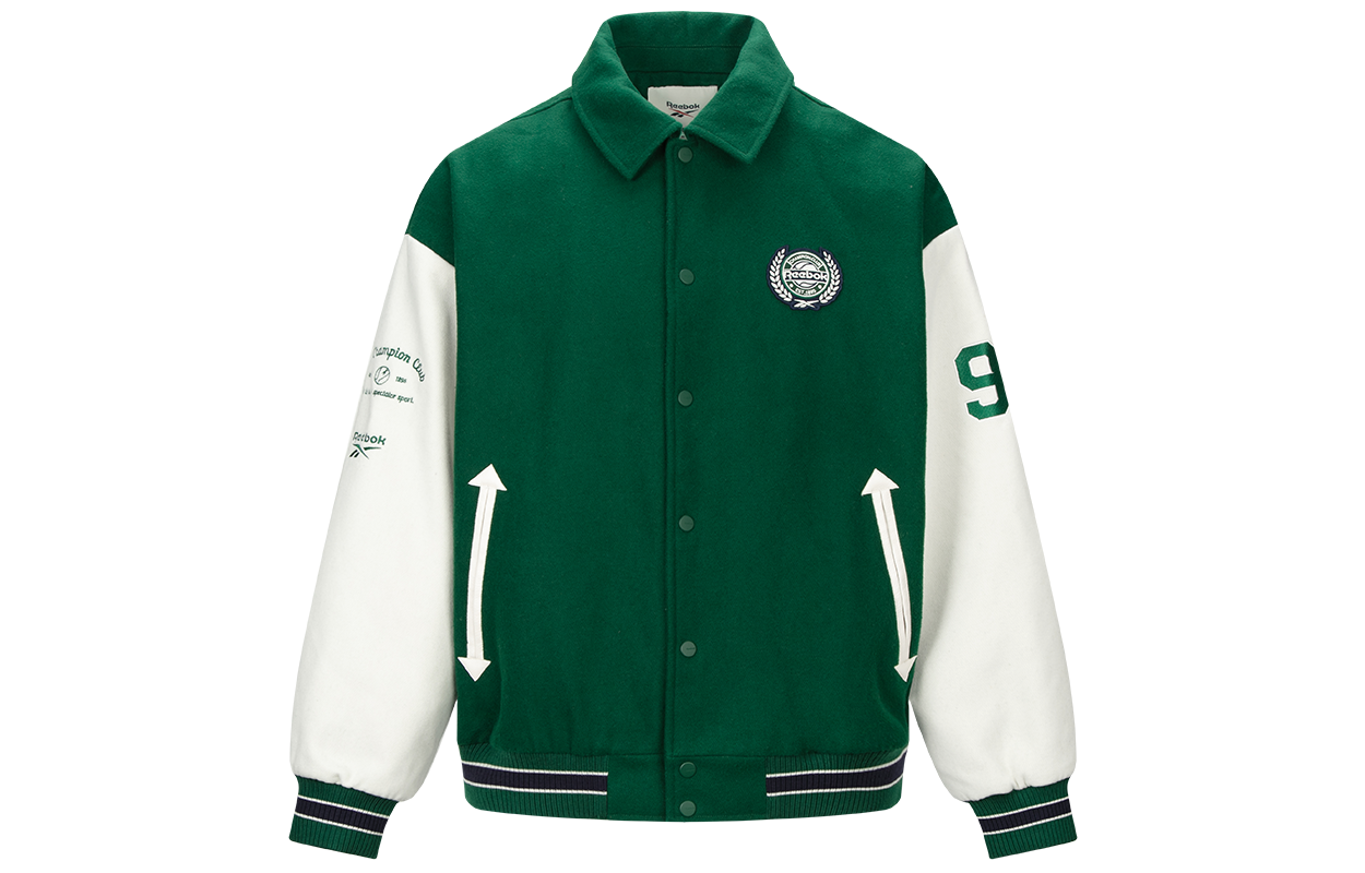 Lookbook リーボック クラシック カジュアル ユニセックス ジャケット ディープグリーン. 24FRC213UGL1