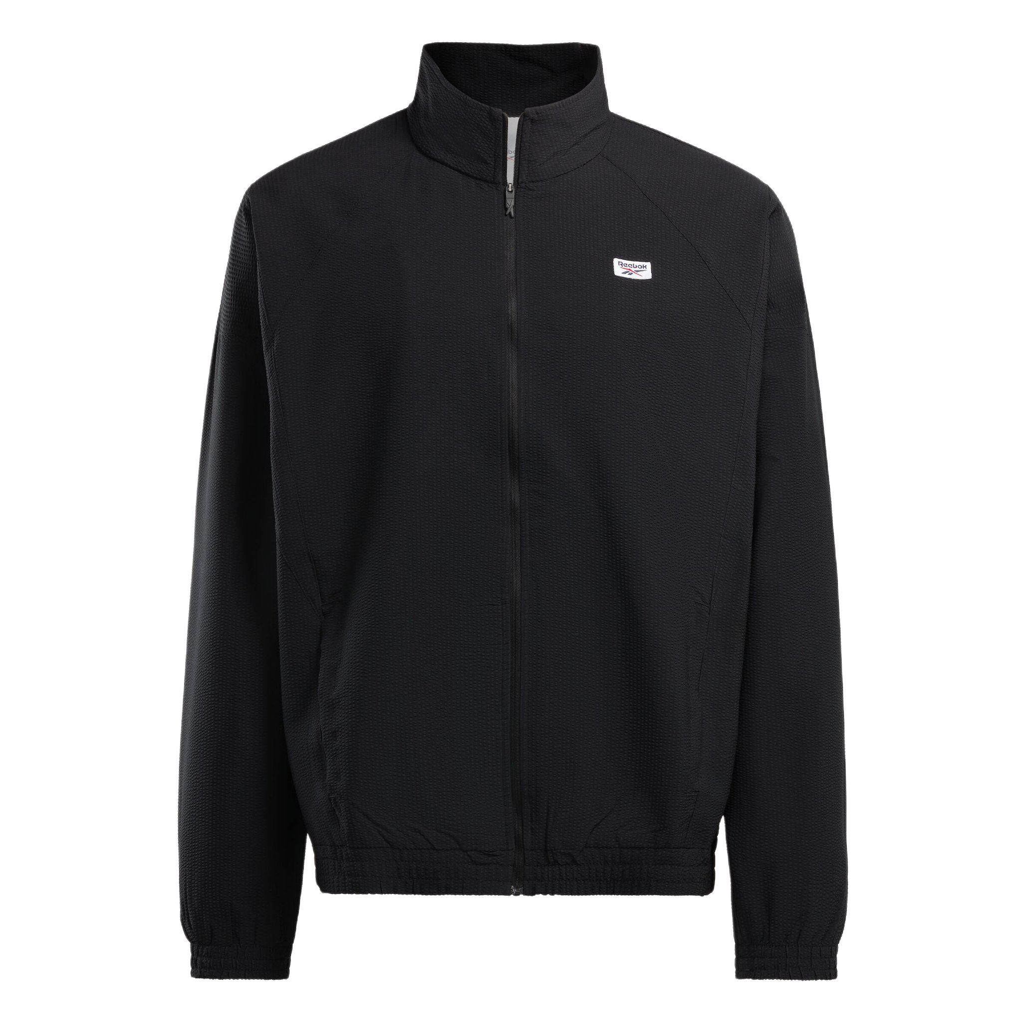 Reebok Classic Court Sport Jacket Black Unisex Embroidered Logo Track Jacket 22251292