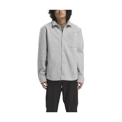 Reebok Classic Fleece-Lined Overshirt Unisex Light Grey Mélange Jacket 20138892