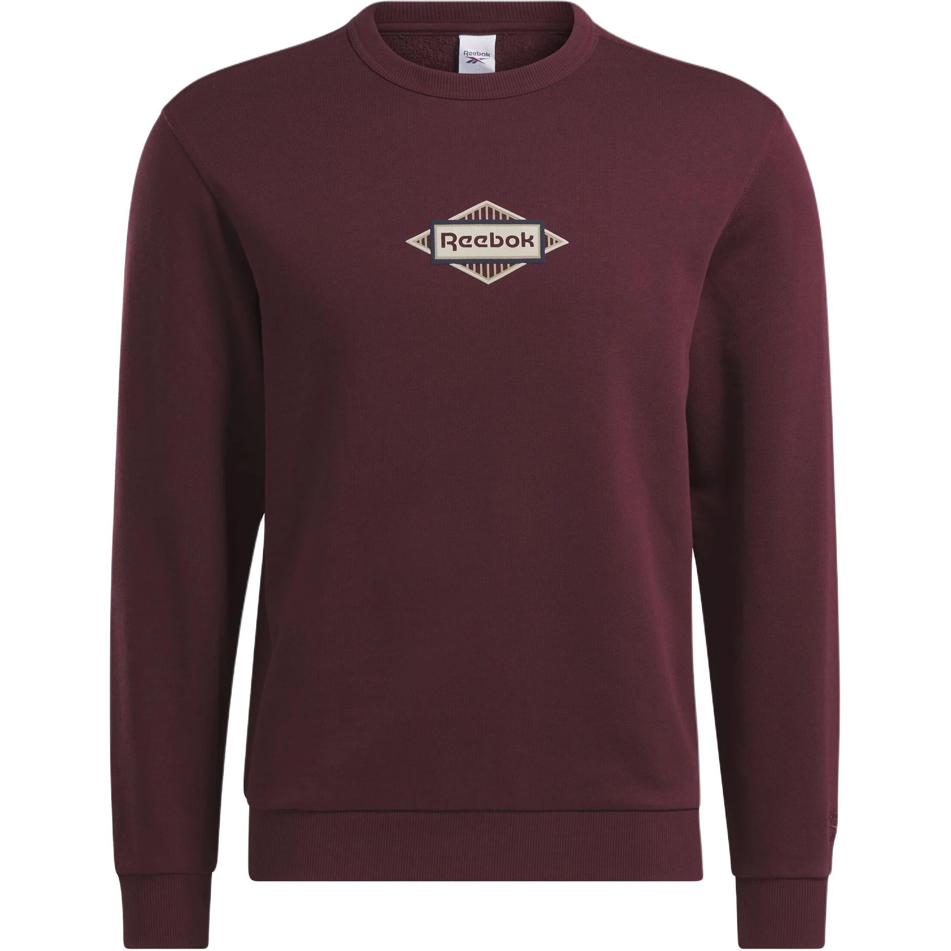 Reebok Classic Graphic Outdoor Pullover Sweatshirt Brown Cotton Casual 20140085
