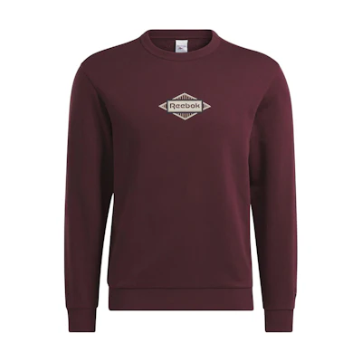 Reebok Classic Graphic Outdoor Pullover Sweatshirt Brown Cotton Casual 20140085