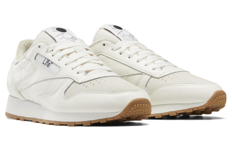 Reebok Classic Leather Retro Wear-resistant 'Beige' 圖 3