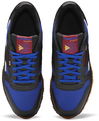 리복 클래식 레더 블랙/블루 (Reebok Classic Leather Black/Blue - shortened) GY0211 Shop 리복 클래식 레더 블랙/블루 (Reebok Classic Leather Black/Blue - shortened) GY0211