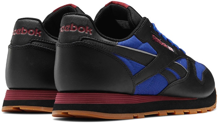 리복 클래식 레더 블랙/블루 (Reebok Classic Leather Black/Blue - shortened) GY0211 Purchase 리복 클래식 레더 블랙/블루 (Reebok Classic Leather Black/Blue - shortened) GY0211