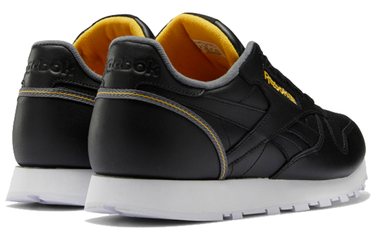 Reebok Classic Leather Black Gold 'Black Yellow' 圖 4