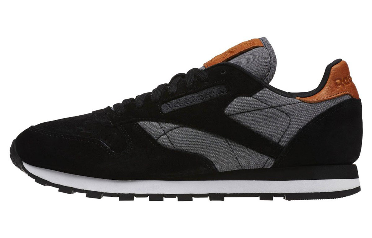 Buy Reebok Cl Leather 黑灰色 跑鞋