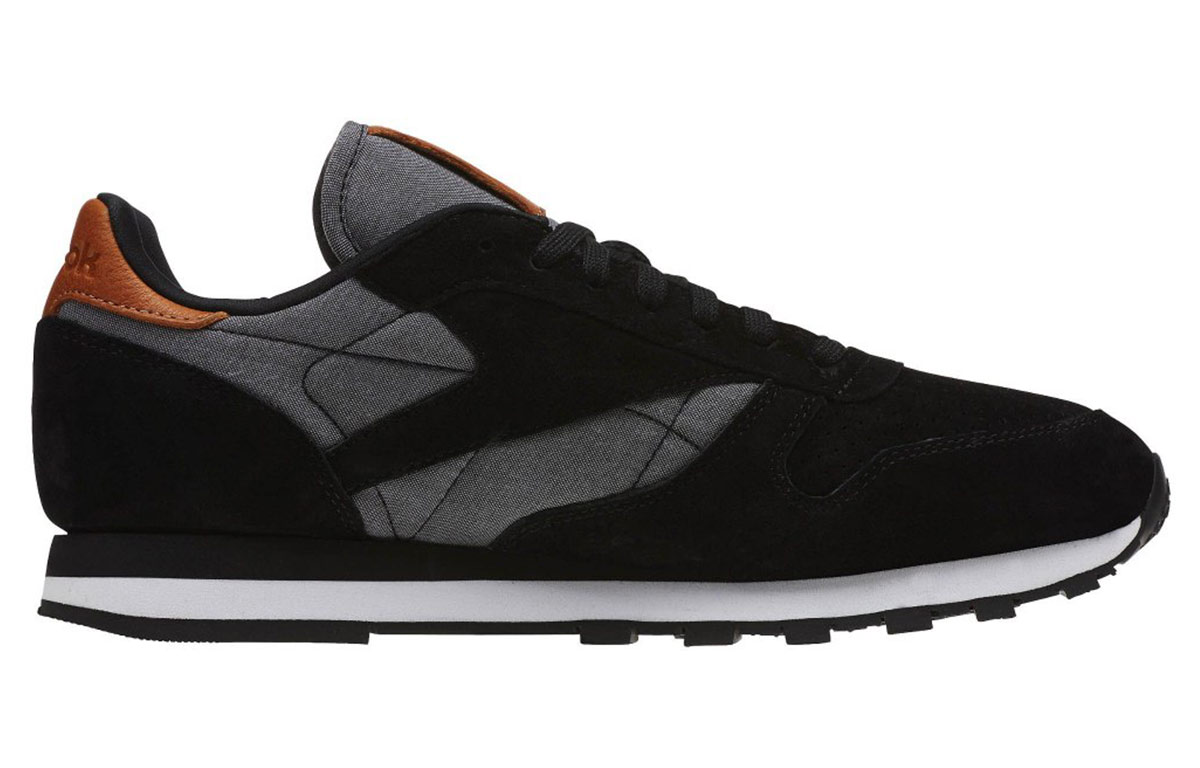 Order Reebok Cl Leather 黑灰色 跑鞋