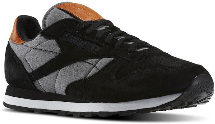 Reebok Cl Leather 黑灰色 跑鞋 Lookbook Reebok Cl Leather 黑灰色 跑鞋