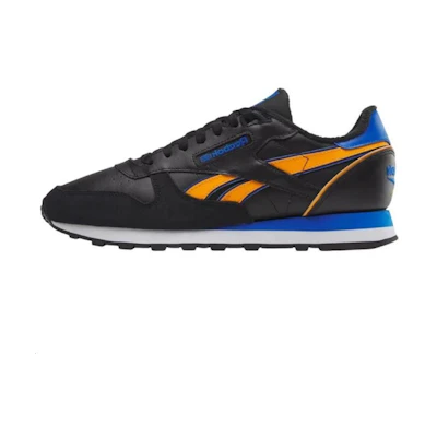 Reebok Classic Leather 'Black Orange Cobalt'