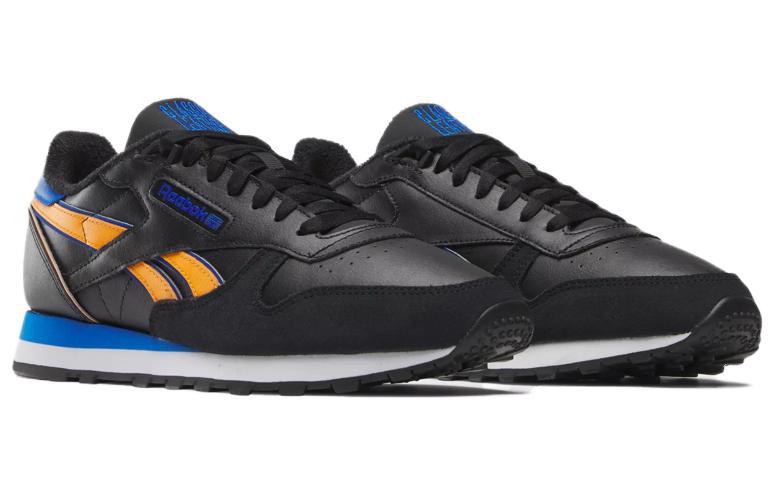 Order リーボック クラシックレザー 黒/オレンジ/コバルト 100070328