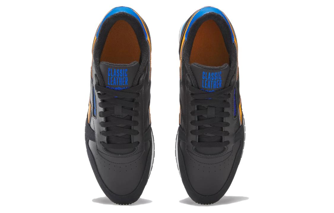 Lookbook リーボック クラシックレザー 黒/オレンジ/コバルト 100070328