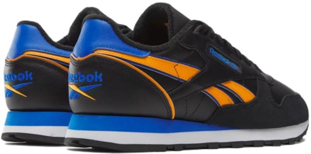 Reebok Classic Leather 'Negro Naranja Azul Cobalto' 100070328 Shop Reebok Classic Leather 'Negro Naranja Azul Cobalto' 100070328