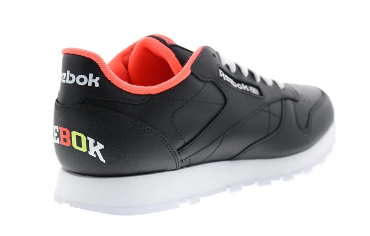 Shop Reebok Classic Leather 'Hitam Orange Flare' S23909