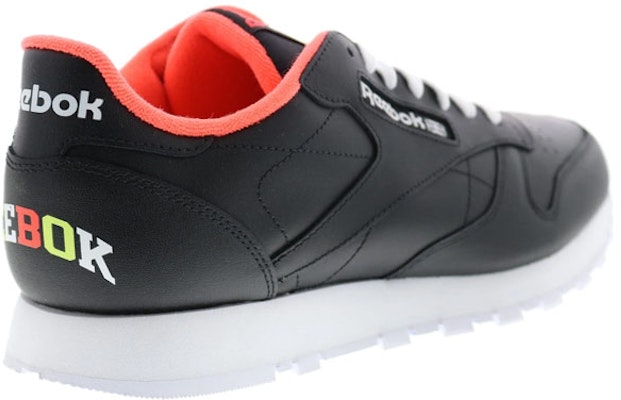 Reebok Classic Leather 'Hitam Orange Flare' S23909 Shop Reebok Classic Leather 'Hitam Orange Flare' S23909
