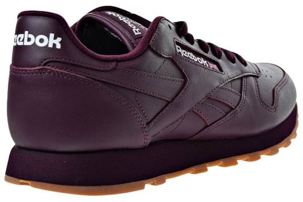 Reebok Classic Leather 'Burgundy' Kasut Kulit Maroon BS5450 Shop Reebok Classic Leather 'Burgundy' Kasut Kulit Maroon BS5450