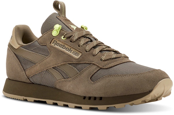 Reebok Classic Leather 'Coklat Neon Hijau' CN3618 Lookbook Reebok Classic Leather 'Coklat Neon Hijau' CN3618