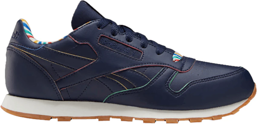 Colorful Reeboks (Grade School) Reebok Classic Leather 'Colorful Stripe' FW6117 - FW6117 ...