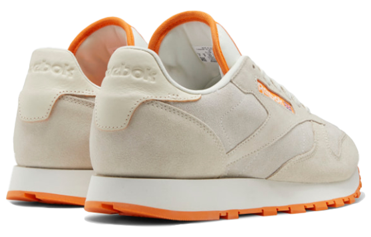 Shop Reebok Klasik Kulit Kelabu Jingga FV1965