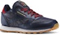 Reebok Classic Leather Dg Kasut Low Top Tahan Licin Unisex Biru Navy AR2042