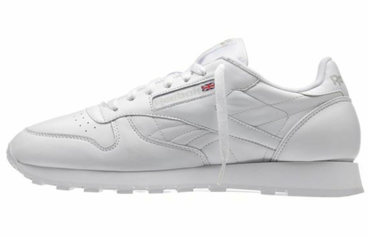 Buy Reebok 經典皮革淺白紅跑步鞋